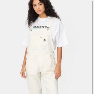 Carhartt WIP Straight Overalls - Hudson Stretch Canvas - "Wax" Cream - Small